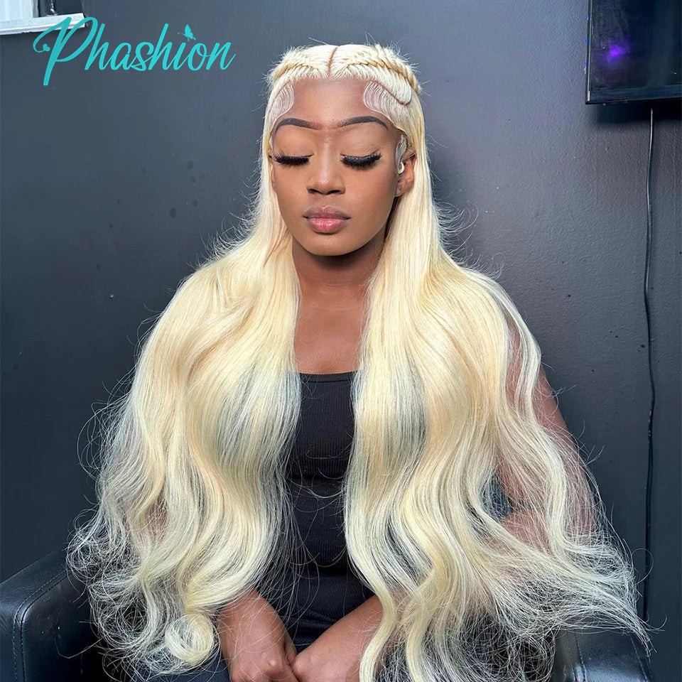Phashion 36 38 40 Inch 1/3/4 613 Blonde Body Wave Human Hair Bundles 100% Brazilian Remy Weave Extensions For Women Can Be Dyed