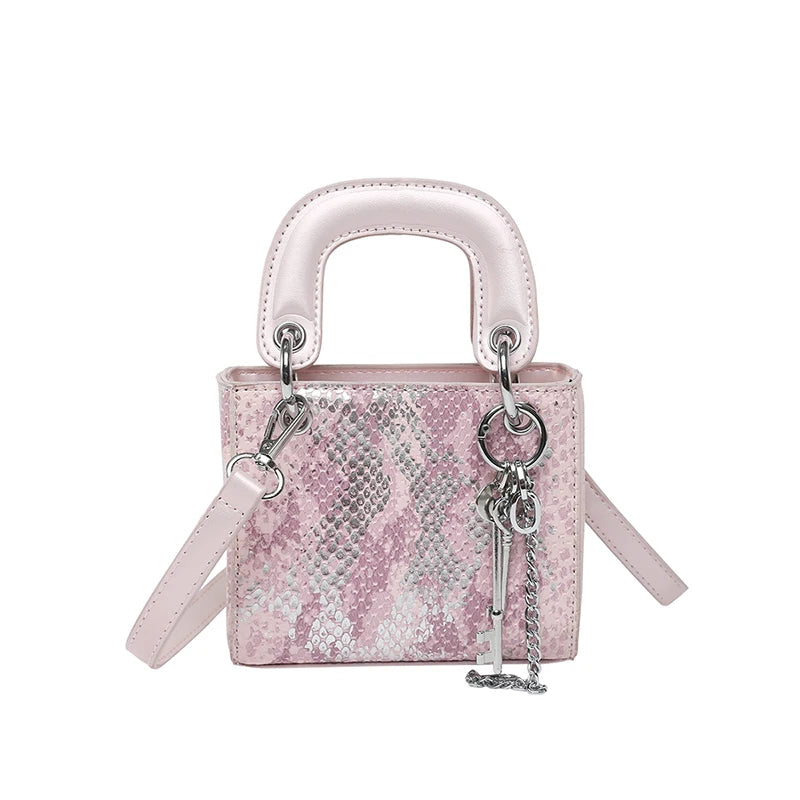 Fashion Classic Women's Mini Handbag | Small Square Bag & Serpentine Crossbody Luxegan