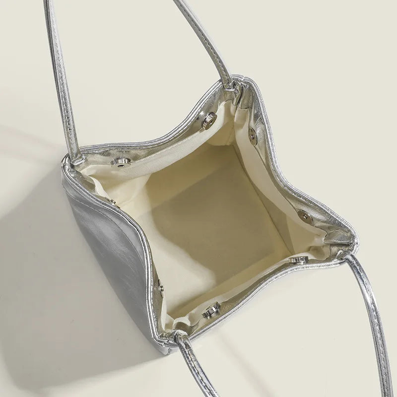 Bucket Bag for Women New Fashion Simple Handbag | Classic Versatile Trendy Top-Handle Bags Small Bag Luxegan