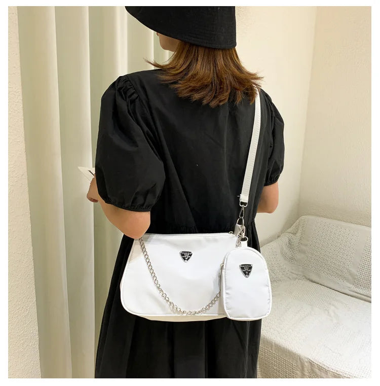 Simple PU Leather Box Bag | Small Crossbody & Armpit Purse Luxegan