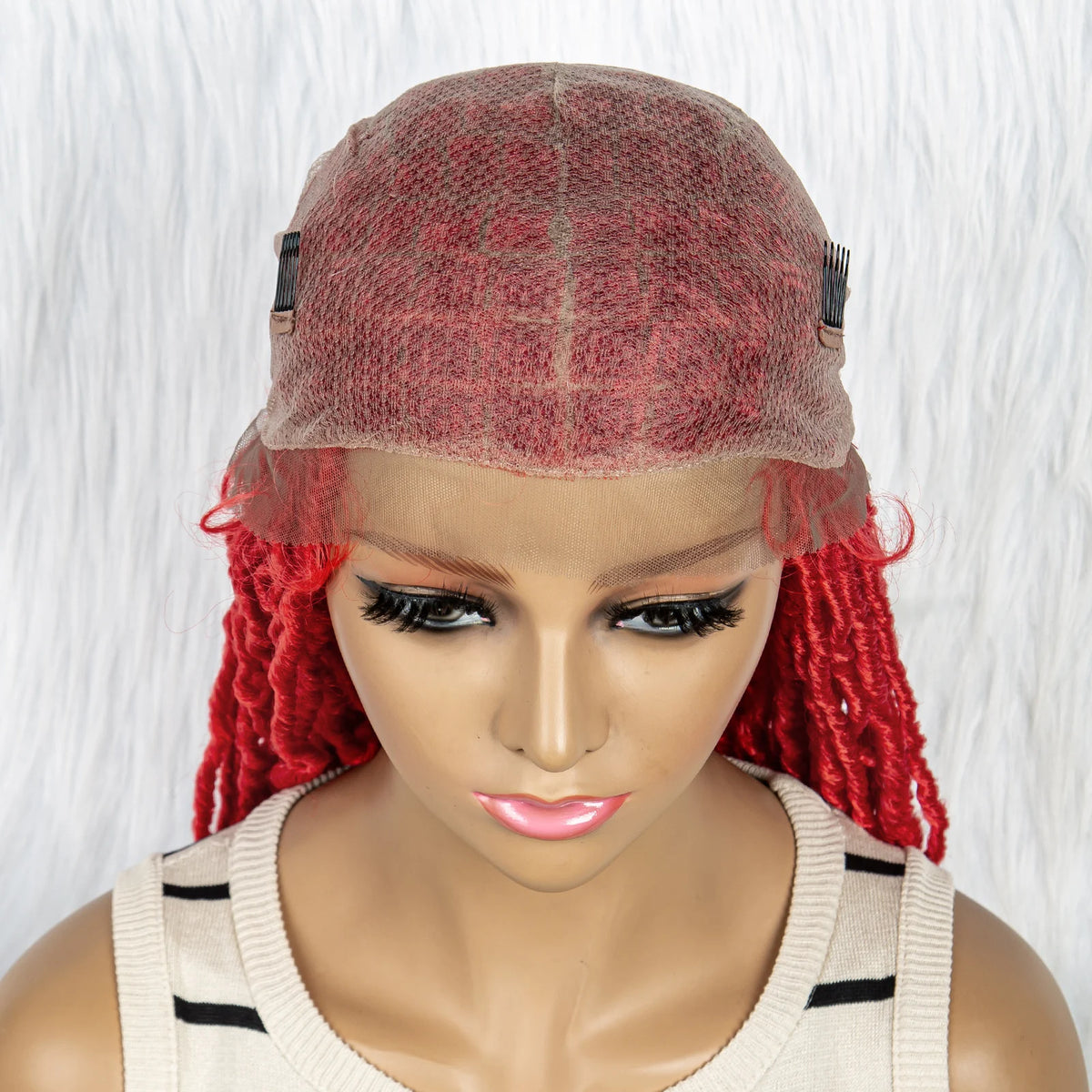 Pink & Blue Braided Wig | Full Lace Butterfly Locs & Dreadlocks