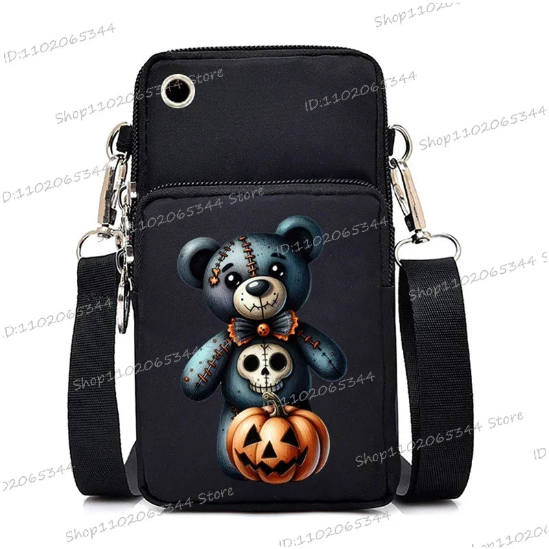 Mini Mobile Phone Bag | Gothic Doll Pattern Crossbody Bag Luxegan