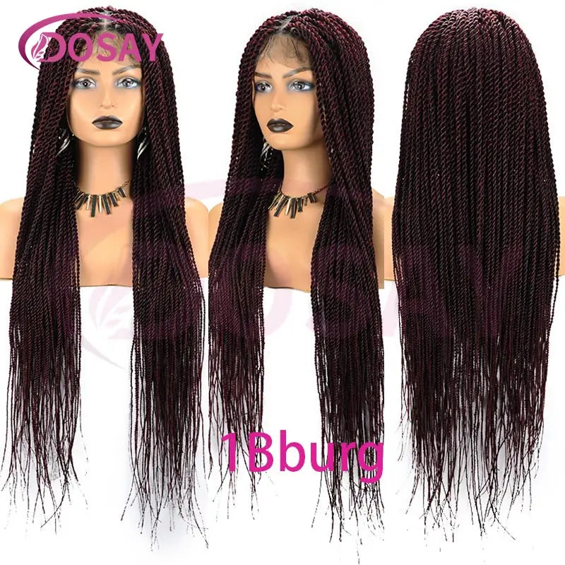 26-36 Inch Senegalese Twist Knotless Wig | Full Lace | Faux Locs