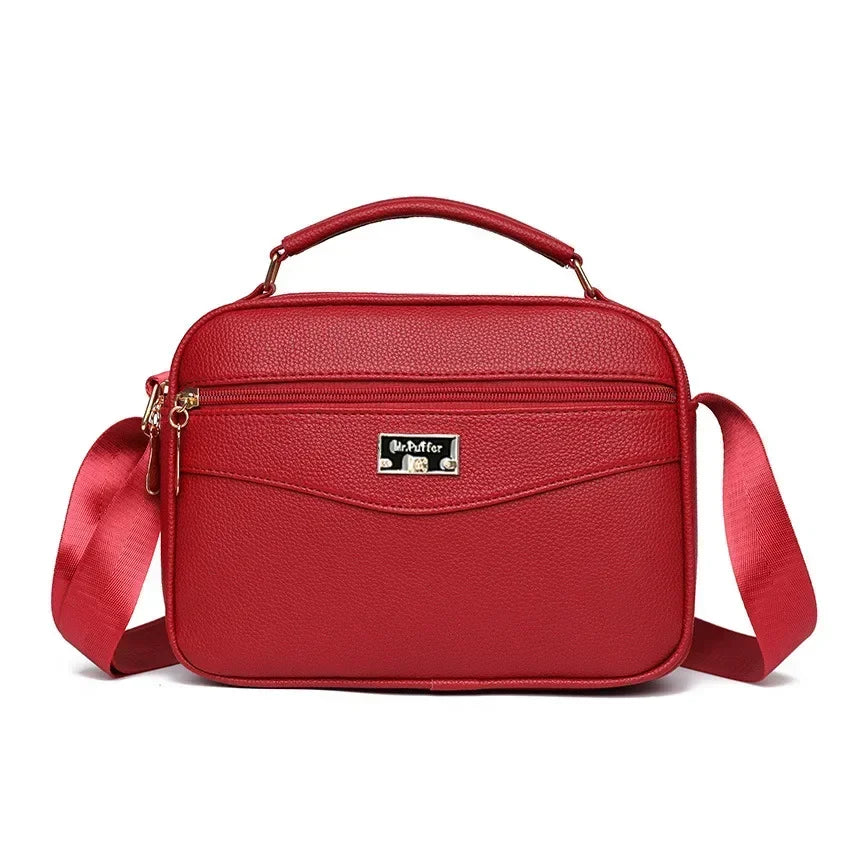 Large Capacity Foreign Trade PU Small Square Bag | New Women's Simple Handbag & Versatile Crossbody Purse Luxegan