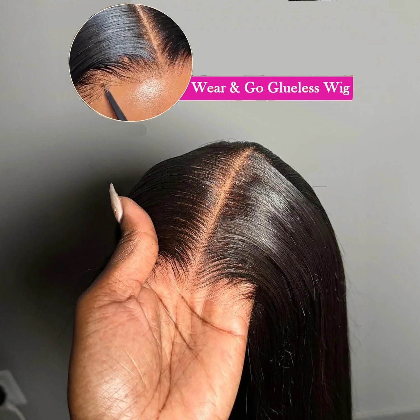 Raw Vietnamese Bone Straight HD Lace Wig | Sophisticated "36 Inch Glueless" Silhouette | Elegant 220% Density Ready-to-Wear Unit | "Dignified" High-Performance 5x5 Transparent Essential for Radiant Versatile Styling Luxegan