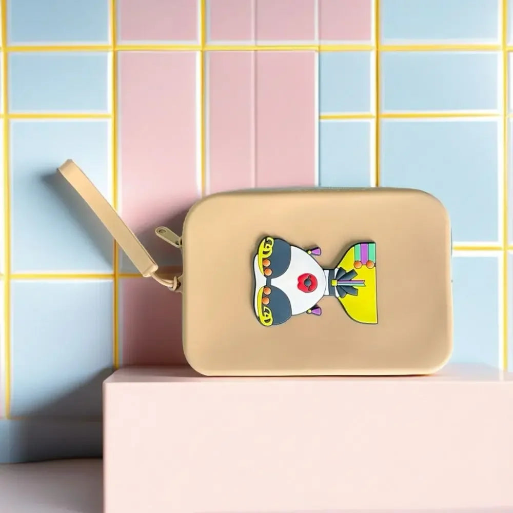 Silicone Solid Storage Bag | Zipper Waterproof Multi-purpose Portable Pouch Luxegan