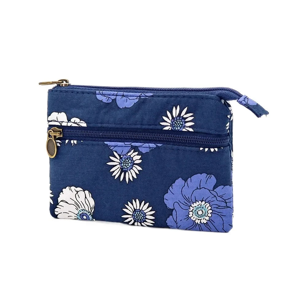 New Fashion Canvas Waterproof Coin Purse | Short Zipper Simple Organizer Clutch & Money Bag for Women Luxegan