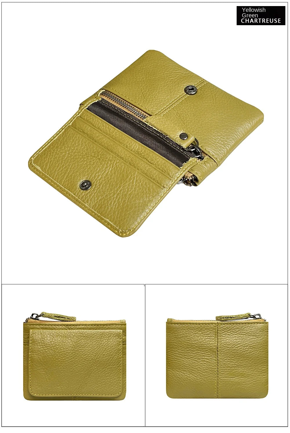 New Cow Leather Card Bag | Slim Credit Card Holder & Coin Purse Luxegan