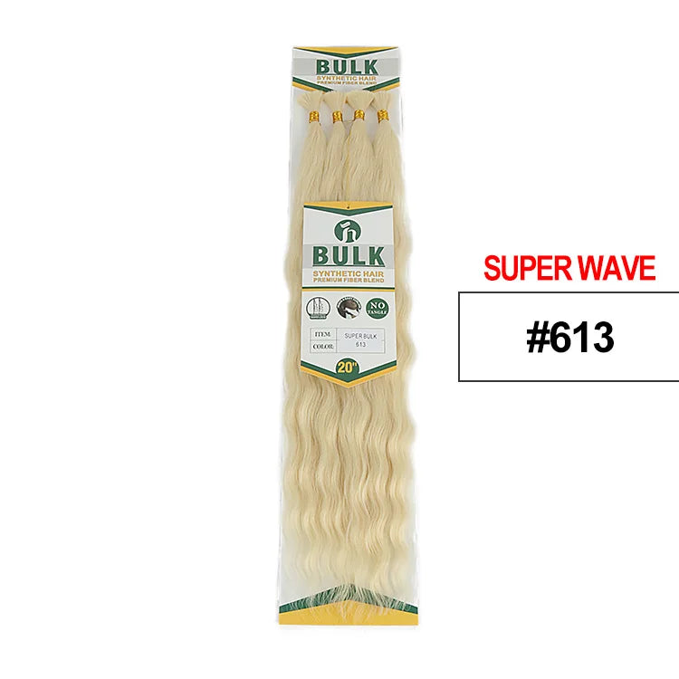 Deep Wave Boho Braids Synthetic Hair – Bulk Braiding Hair for Boho & Knotless Styles