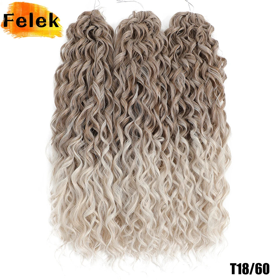 Jessica Hair Deep Wavy Twist Crochet Hair 22 Inch | 100G | 54 Colors | 3 Packs/Lot