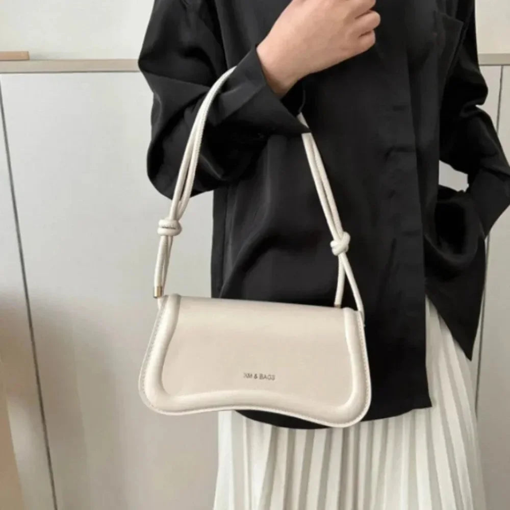 Ladies Underarm Bag | PU Leather Crossbody & Top-Handle Purse Luxegan