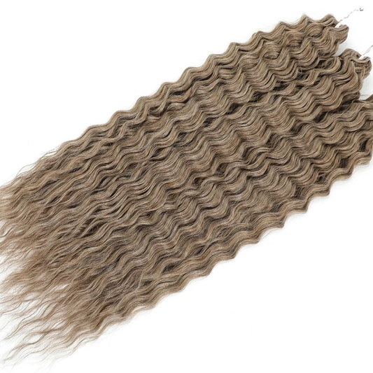 22 Inch Deep Water Wave Crochet Braids – 3 Pcs 300g Bio-Protein Synthetic Hair Bundles for Women - view 2