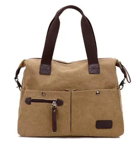 New Arrive Women's Vintage Canvas Messenger Bag | Large Casual Tote Handbag & Crossbody Shoulder Bag for Ladies (Travel Bag) Luxegan