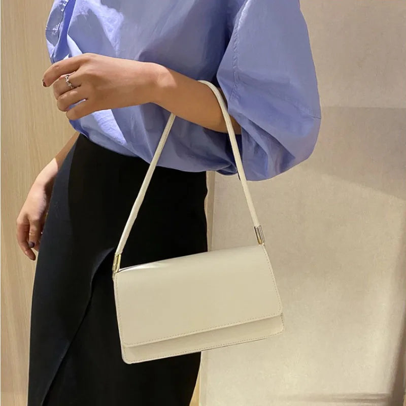 Luxury Brand Crossbody Bags for Women | Fashion Design Underarm & Woman Shoulder Bag (Female Handbag & Purses, Solid Color) Luxegan