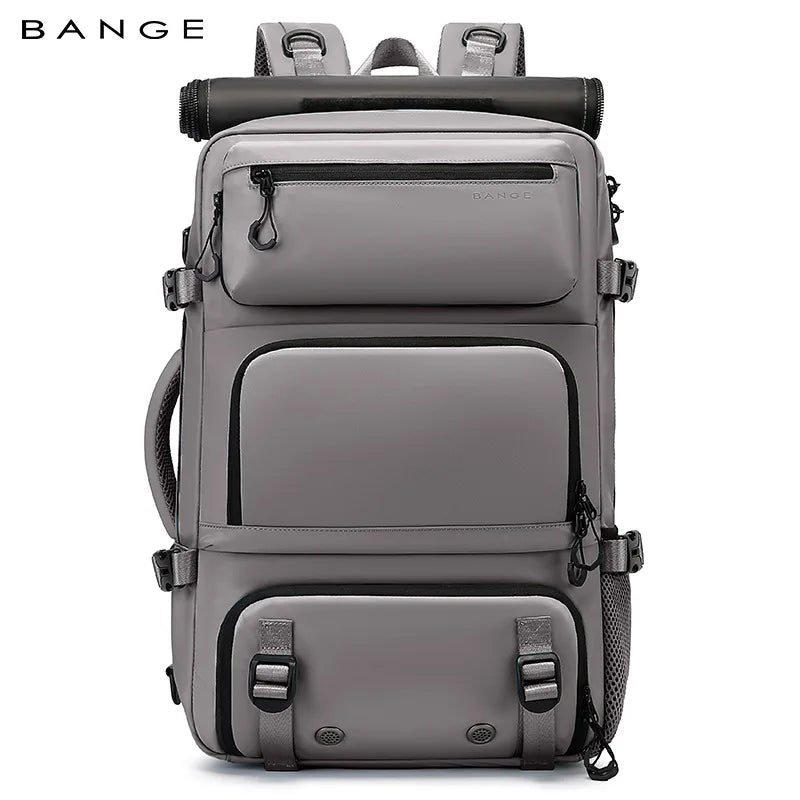 Bange Large Capacity Travel Backpack | Professional Business Bag with Dedicated Shoe Compartment | Waterproof Anti-Theft Backpack for Men & Women | 35L Multi-Functional Commuter Bag (Model BA-1810) Luxegan
