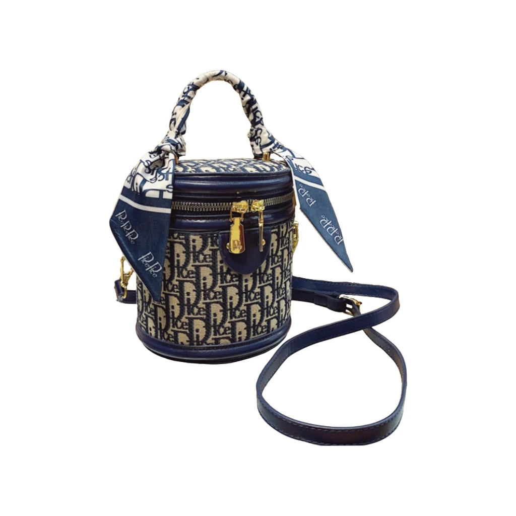 Lightweight Fabric Shoulder Bag | Letter Design & Detachable Strap Luxegan