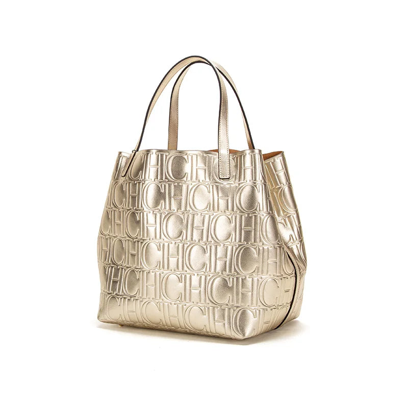 Elegant Classic Bucket Tote | Large Capacity Retro Shoulder Bag Luxegan