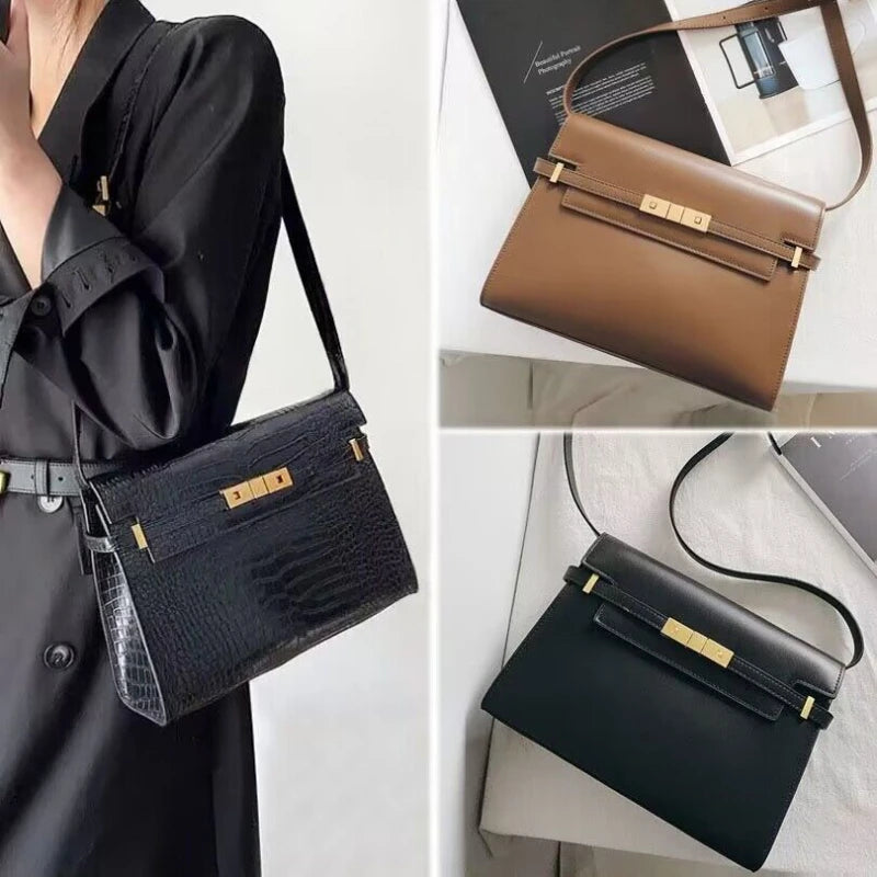 Women's Luxury Designer Handbag | Top Quality Real Leather Underarm Bag & Crossbody Bag Luxegan