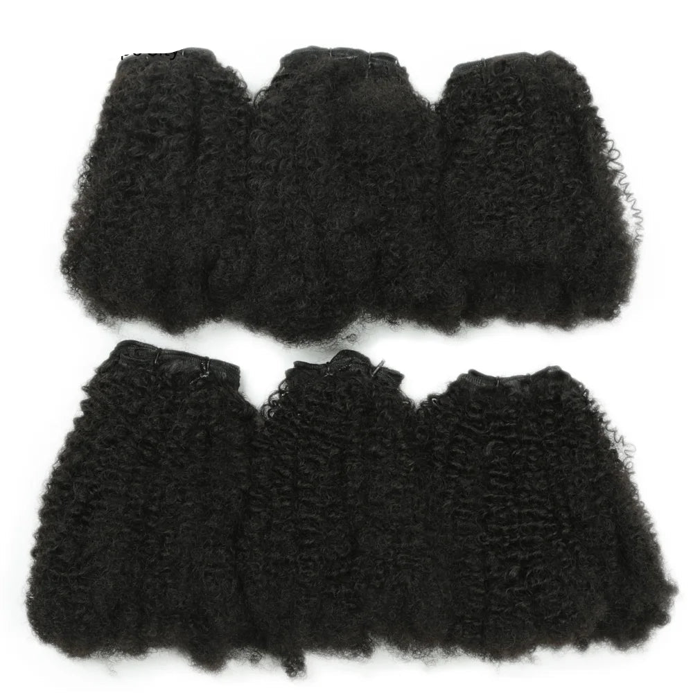Afro Kinky Curly Synthetic Weft Hair Extensions – Sew In Luxegan