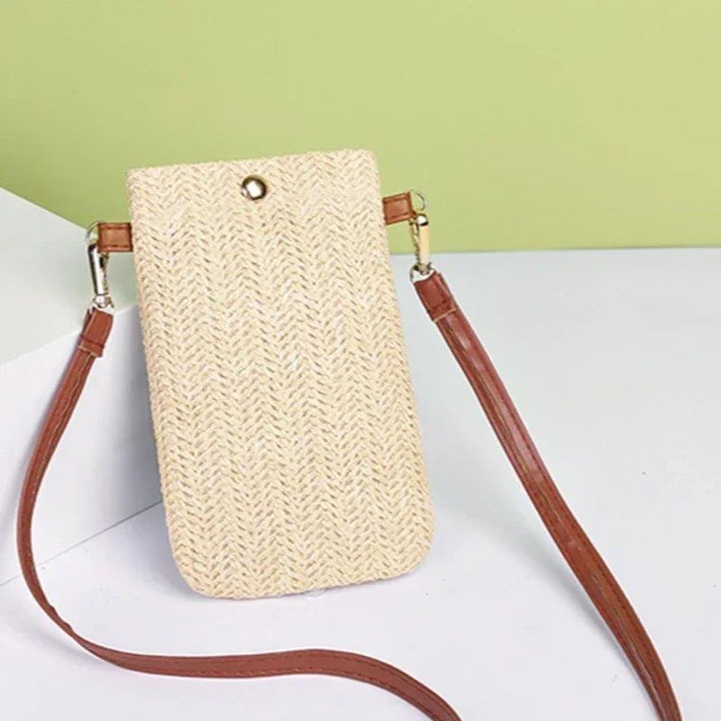 Straw Beach Bag | Bohemian Style Tassel Mini Crossbody Luxegan