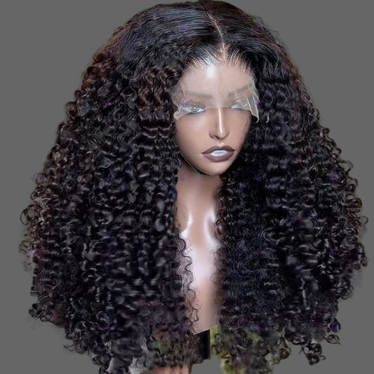 450% Density Kinky Curly Wig | Sophisticated 13x6 HD Transparent Lace Frontal | Elegant "Wear and Go" Brazilian Human Hair | "Dignified" 10–36 Inch Glueless Remy Wig for Radiant Versatile Styling