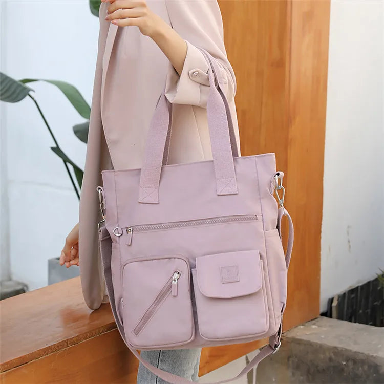 Women's Shoulder Bag High Quality Top-handle Bag Nylon Female Travel Bags | Large Capacity Shopping Bags Crossbody Bag For Ladies Luxegan