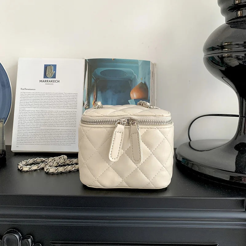 Mini Denim Crossbody Bags for Women | Lingge Chains Shoulder Bag & Fashion Brands Box Bag (Lipstick Coins Purses & Handbags) Luxegan