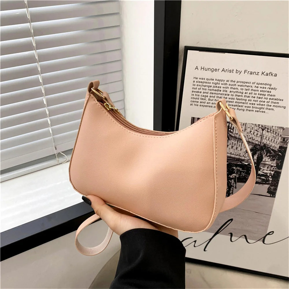 Fashionable Women’s Underarm Bag | Sophisticated PU Leather Party Clutch | Elegant Minimalist "Minaudière" Purse | "Dignified" Structured Handbag for High-Fashion Social Events Luxegan