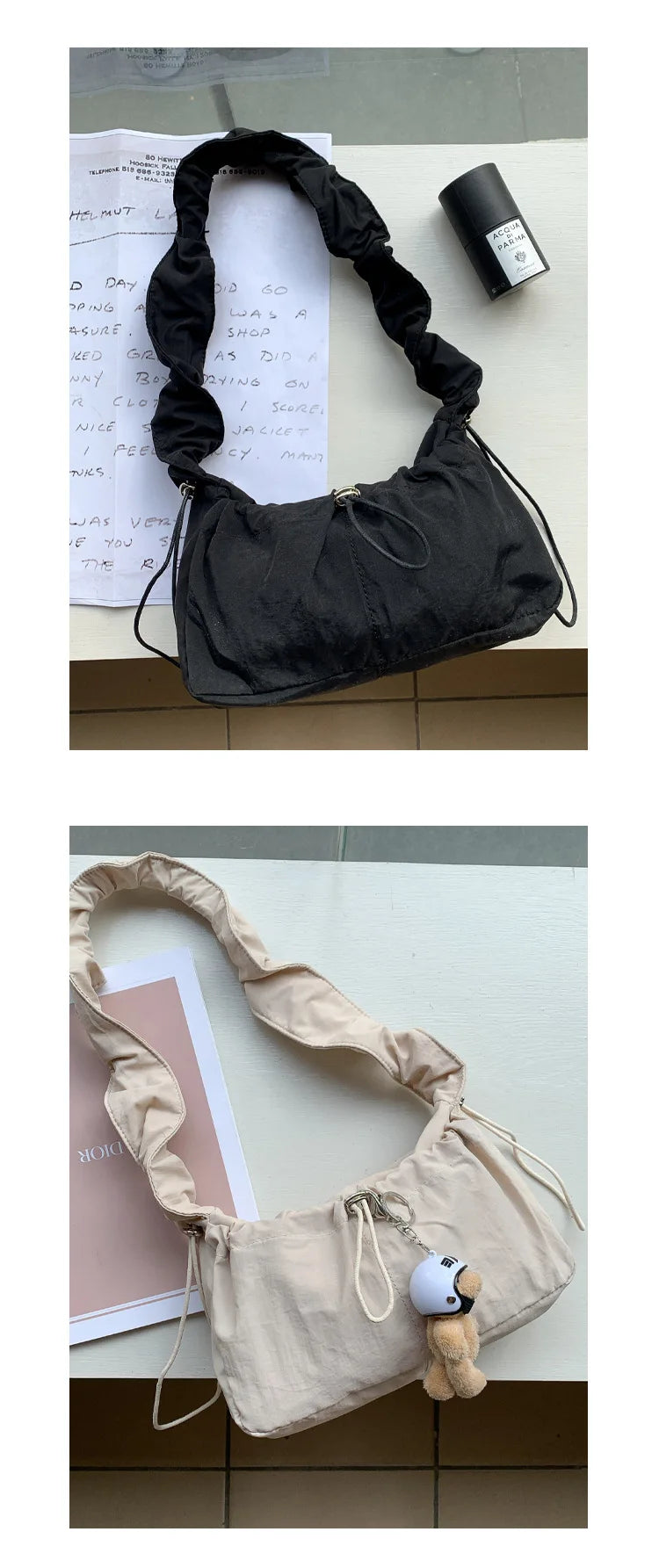 Simple Fashion Fold Shoulder Bag | Vintage Casual Designer Underarm Crossbody Bag (New Luxury High Quality Handbags & Purses) Luxegan