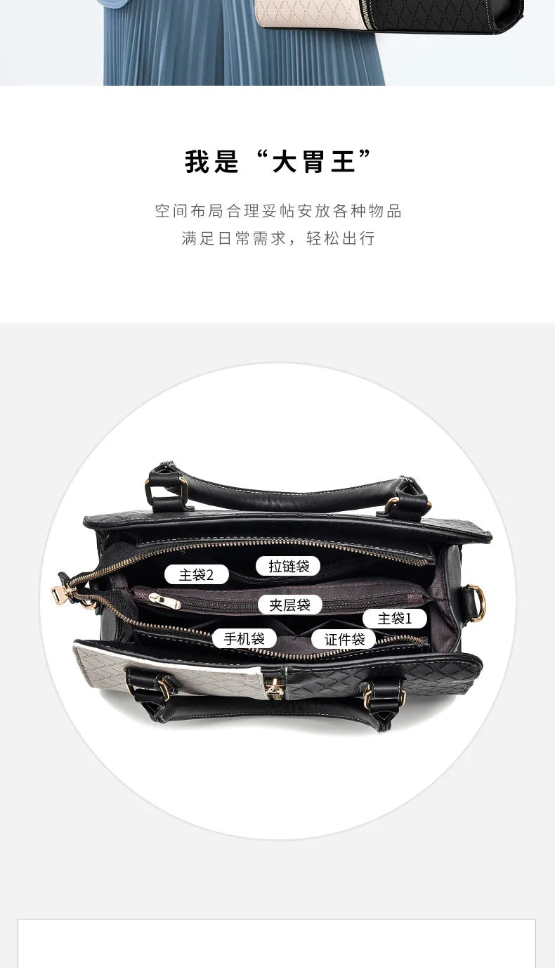 Luxury Brand Designer Handbag | Large Capacity Shoulder Bag & Retro Crossbody Tote Luxegan