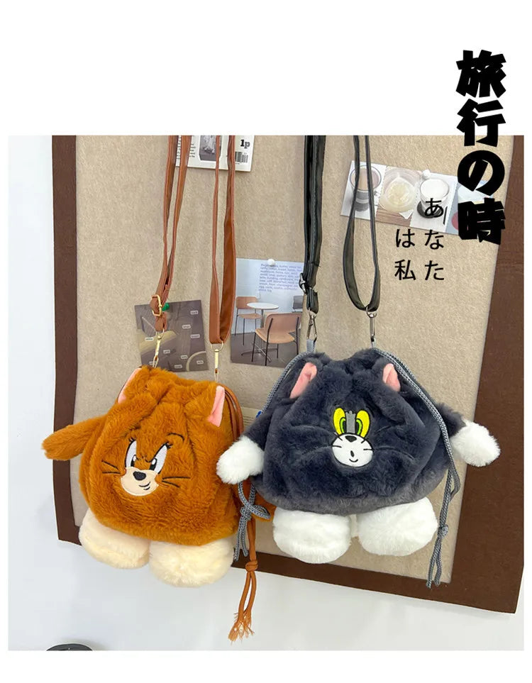 Plush Shoulder Bag | Cute Kawaii Character Doll Crossbody Purse Luxegan