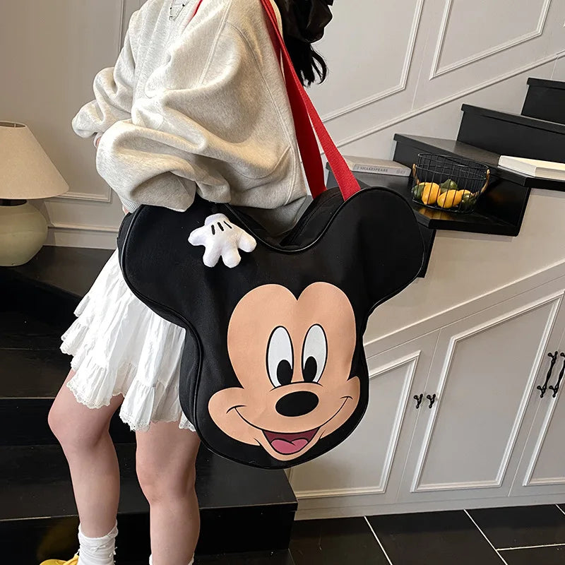 Unisex Disney Cartoon Canvas Tote | Large Capacity Shopping Bag Luxegan
