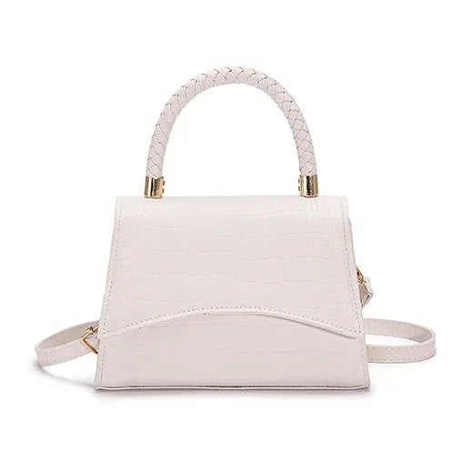 Solid PU Leather Flap Bag | Casual Designer Top Handle & Crossbody Luxegan