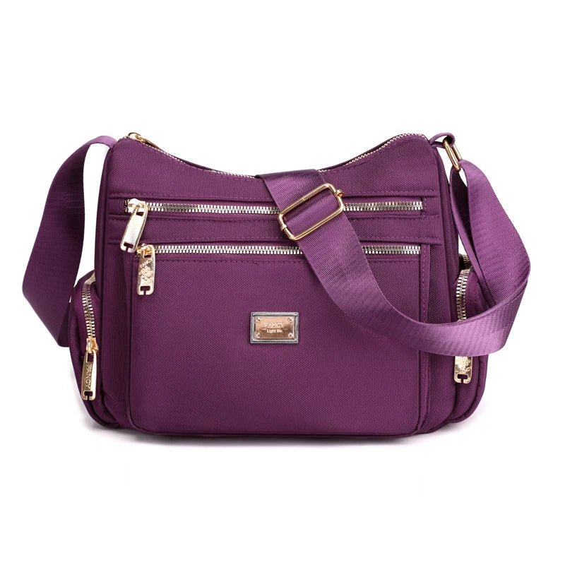 Waterproof Nylon Messenger Bag | Fashion Satchel Shoulder & Crossbody Luxegan