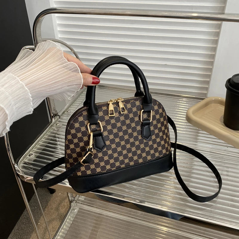 Small Plaid Shell Bag | Fashion Shoulder & Crossbody Purse Luxegan