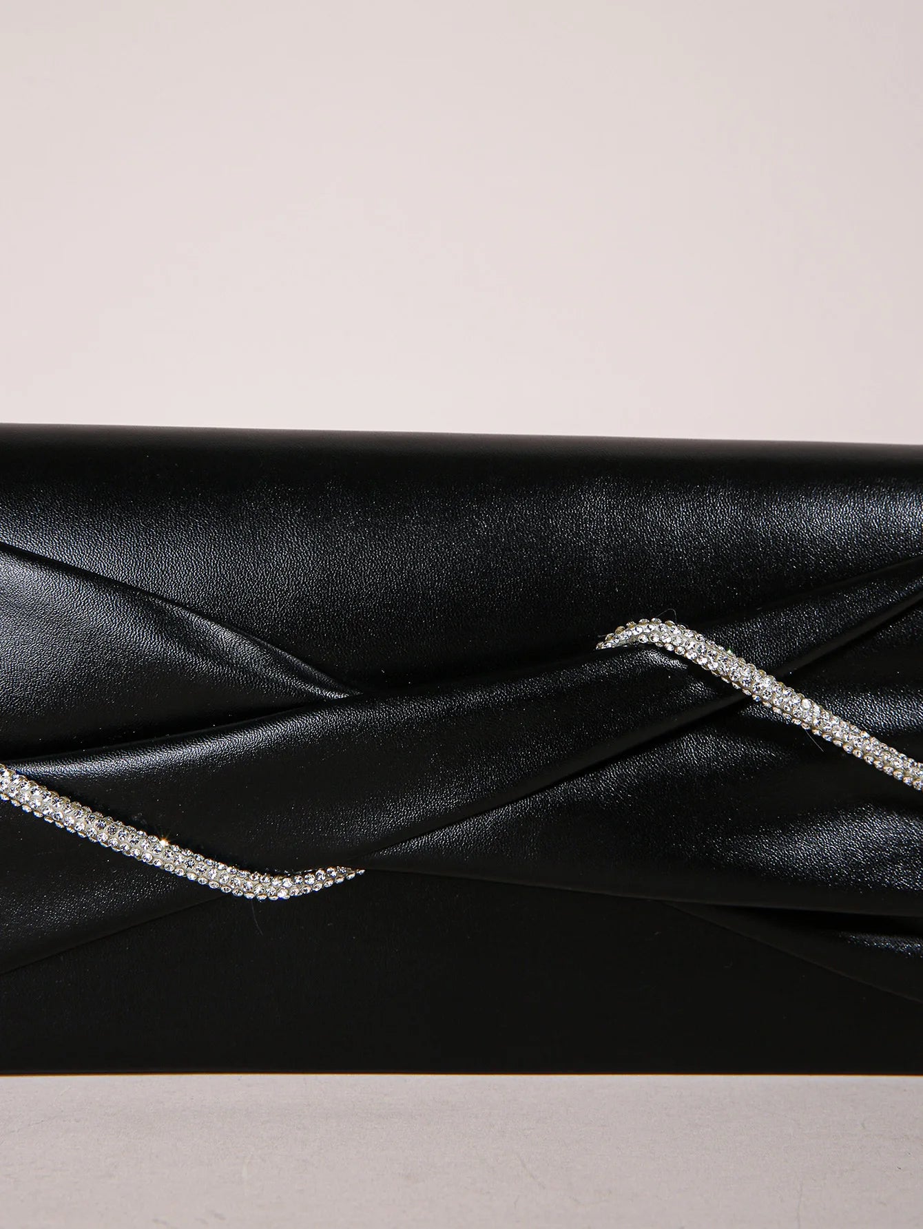 Hand Clutch Bag & Evening Clutch Bag for Women | Sparkling Crystal Rope Ruched Handbags & Glitter Envelope Purse for Party Girls Luxegan