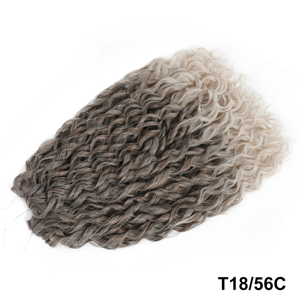 Jessica Curls Crochet Braiding Hair | Synthetic Water Wave Twist Hair 22 Inch | 53 Colors