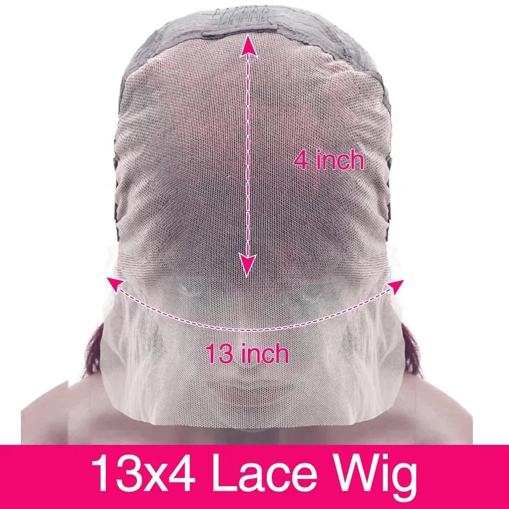 99J Burgundy Body Wave Lace Frontal Wig | Sophisticated 13x6 HD Transparent Lace | Elegant "Brazilian Remy" 26+ Inch Length | "Dignified" Pre-Plucked "Red Color" Human Hair for Radiant Versatile Styling Luxegan