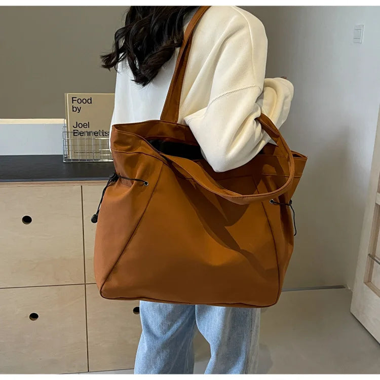Large Capacity Casual Tote Bag | Simple Travel Handbag & Aesthetic Shoulder Bag Luxegan
