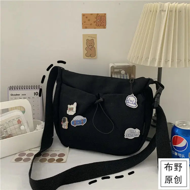 Canvas Diagonal Cross Bag | Youth Fashion Casual Shoulder Bag & Messenger Bag Luxegan