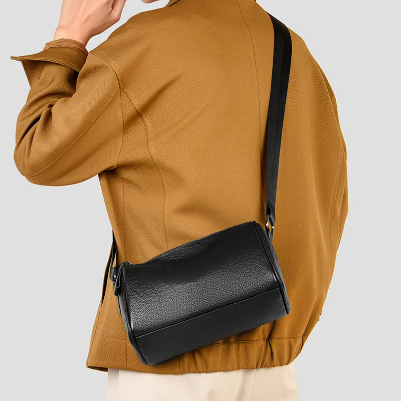 100% Genuine Leather Casual Men's Messenger Bags | Luxury Brand Male Crossbody & Shoulder Bags (Fashion) Luxegan
