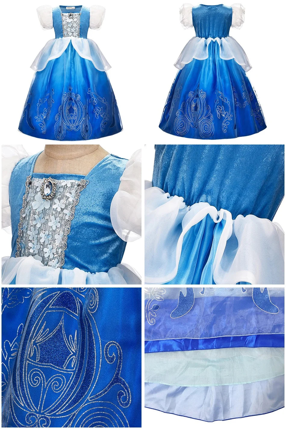 Girls Mirabel Isabela Encanto Costume Girl Princess Dress Children Elsa Anna Rapunzel Cinderella Mermaid Aurora Cosplay Clothes