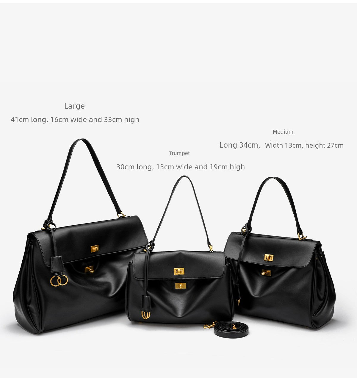 Cowhide Commuter Tote | Fashion Large Horizontal Square Bag Luxegan