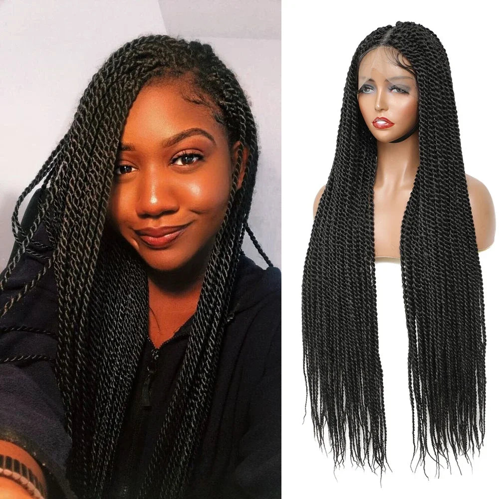  IPARTY 32" Knotless Faux Locs Wig | Full Lace Goddess Braids Luxegan