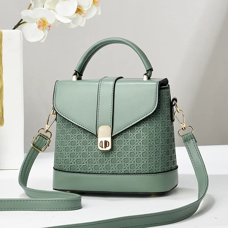 Small Square Messenger Bag | Casual PU Crossbody Purse Luxegan
