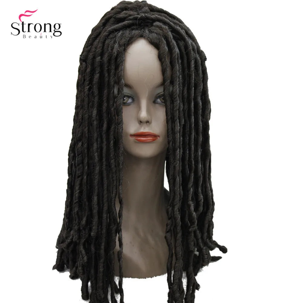 StrongBeauty Twist Hair Crotchet Braids Wigs Synthetic Dreadlocks Braids Hair Wig Luxegan