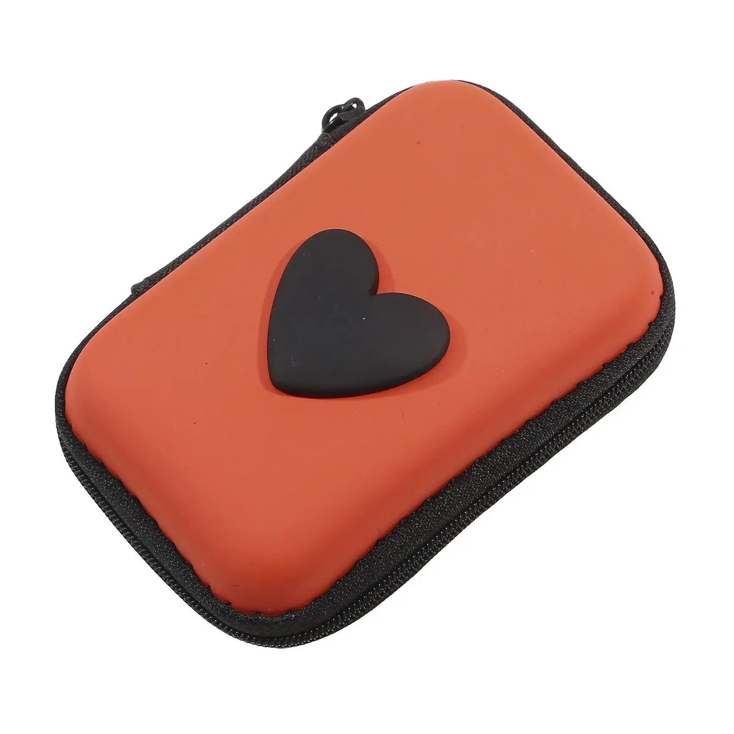 Cute Headphone & Data Cable Storage Bag | Rectangular Box Zipper Pouch Luxegan