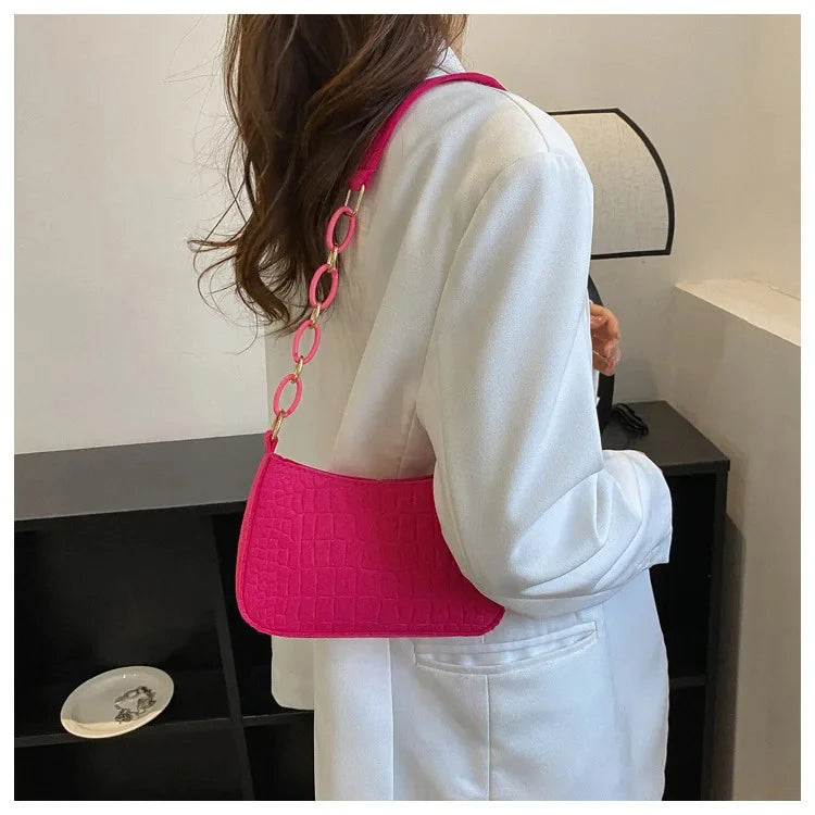 Lady Felt Armpit Design Luxury Tote Released | Fashion Ladies Handbag Under Crescent Small Square Bag Luxegan