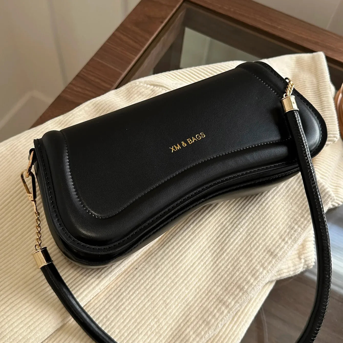 Ladies Shoulder & Crossbody Bags | PU Leather Women's Underarm Bags & Solid Color Small Top-Handle Purse (Female Daily Handbags) Luxegan