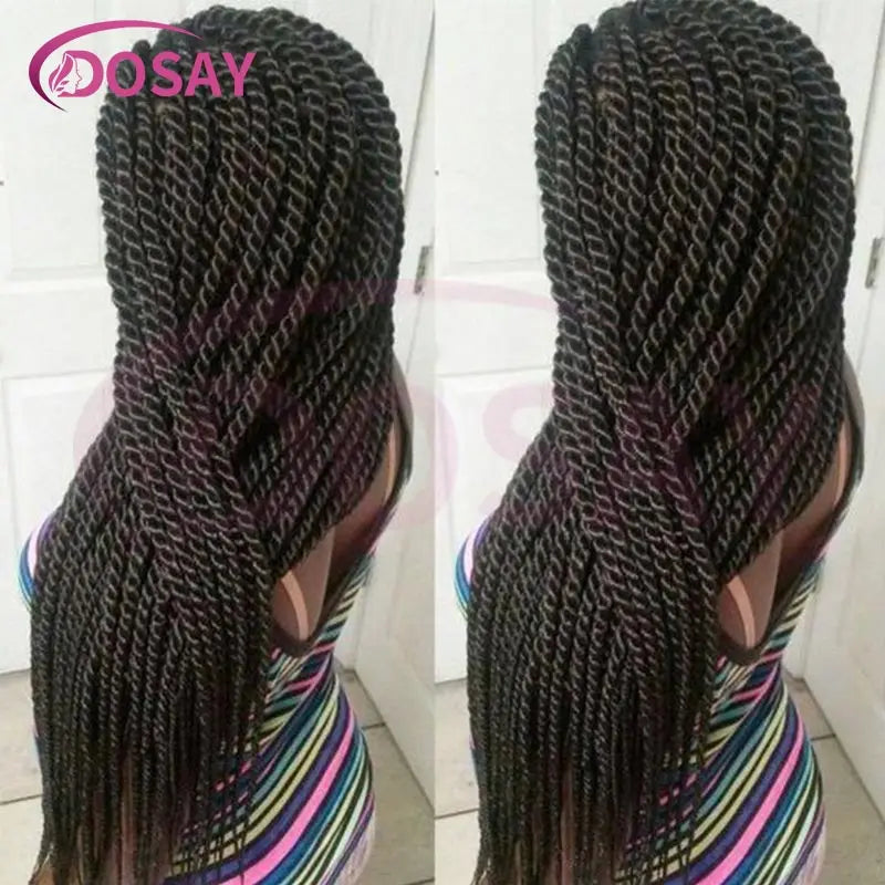 26-36 Inch Senegalese Twist Knotless Wig | Full Lace | Faux Locs